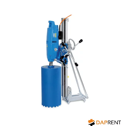 Mocna wiertnica do betonu Tyrolit DME33 MWP na statywie wypożyczalnia Oświęcim